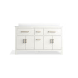 Kresla 60'' bathroom vanity cabinet with sinks and quartz top