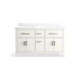 Kresla 60'' bathroom vanity cabinet with sinks and quartz top