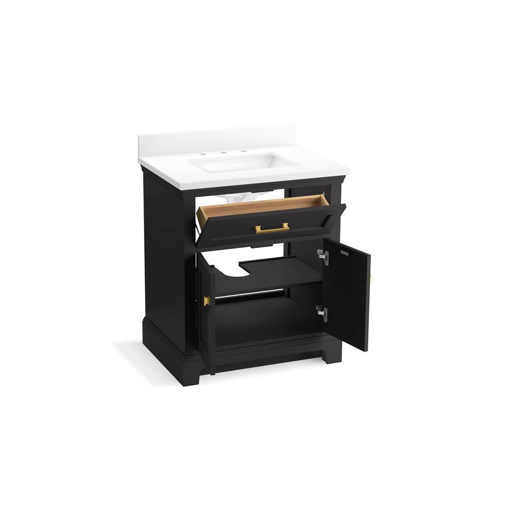 CharlemontE 30'' bathroom vanity cabinet with sink and quartz top