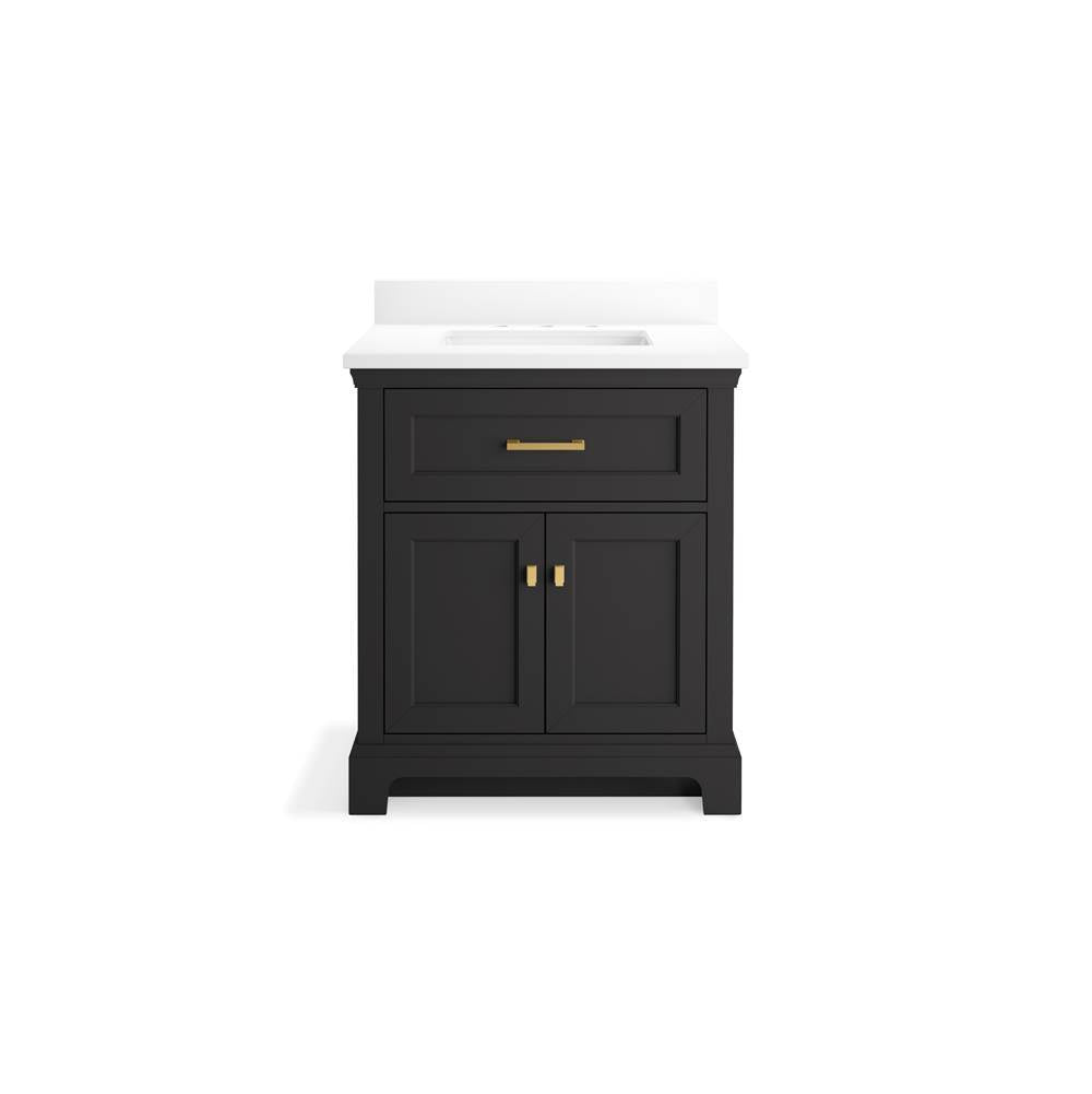 CharlemontE 30'' bathroom vanity cabinet with sink and quartz top