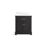 CharlemontE 30'' bathroom vanity cabinet with sink and quartz top
