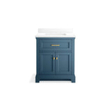 CharlemontE 30'' bathroom vanity cabinet with sink and quartz top