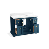 CharlemontE 48'' bathroom vanity cabinet with sink and quartz top