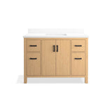 Kresla 48'' bathroom vanity cabinet with sink and quartz top