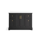 CharlemontE 48'' bathroom vanity cabinet with sink and quartz top