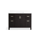Kresla 48'' bathroom vanity cabinet with sink and quartz top