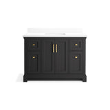 CharlemontE 48'' bathroom vanity cabinet with sink and quartz top