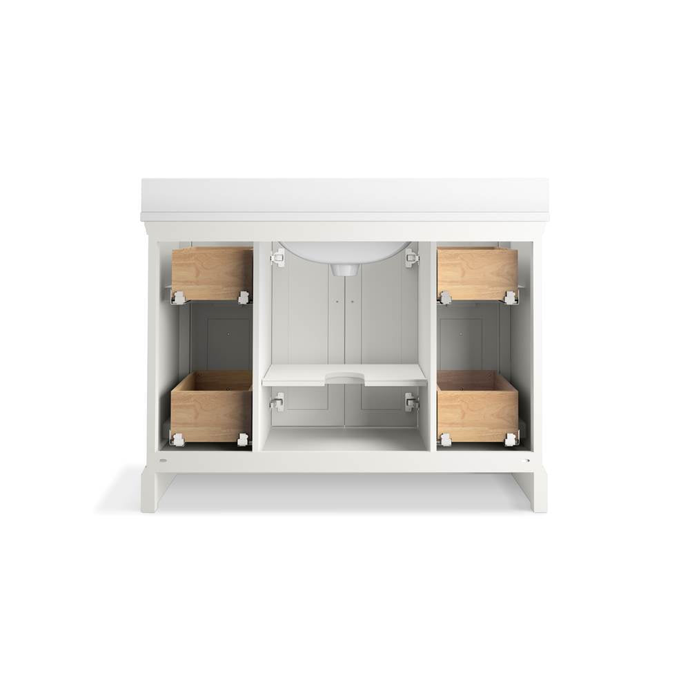 CharlemontE 48'' bathroom vanity cabinet with sink and quartz top