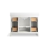 CharlemontE 48'' bathroom vanity cabinet with sink and quartz top