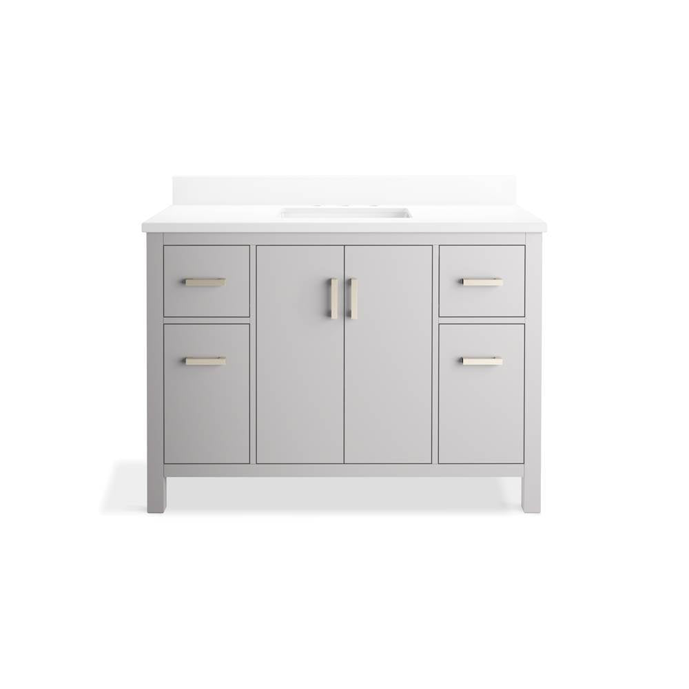 Kresla 48'' bathroom vanity cabinet with sink and quartz top