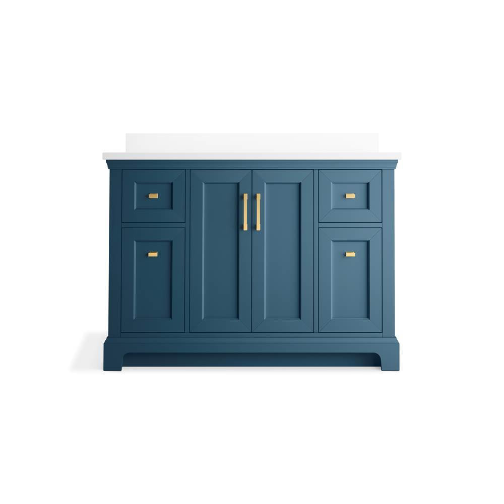 CharlemontE 48'' bathroom vanity cabinet with sink and quartz top