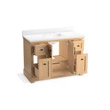 CharlemontE 48'' bathroom vanity cabinet with sink and quartz top
