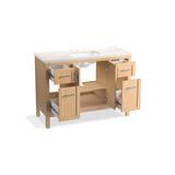 HadronE 48'' bathroom vanity cabinet with sink and quartz top