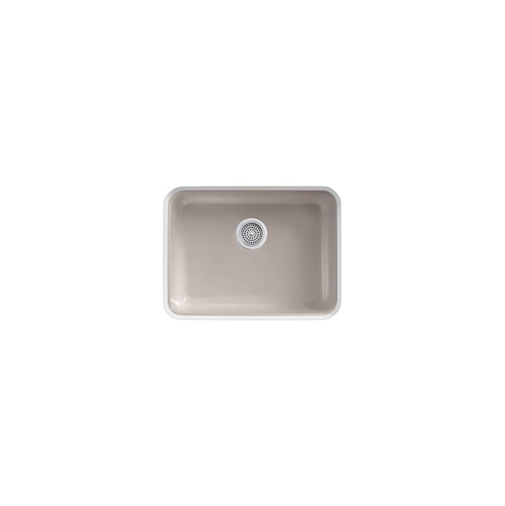 Iron/Tones 24-1/4'' top-/undermount single-bowl bar sink