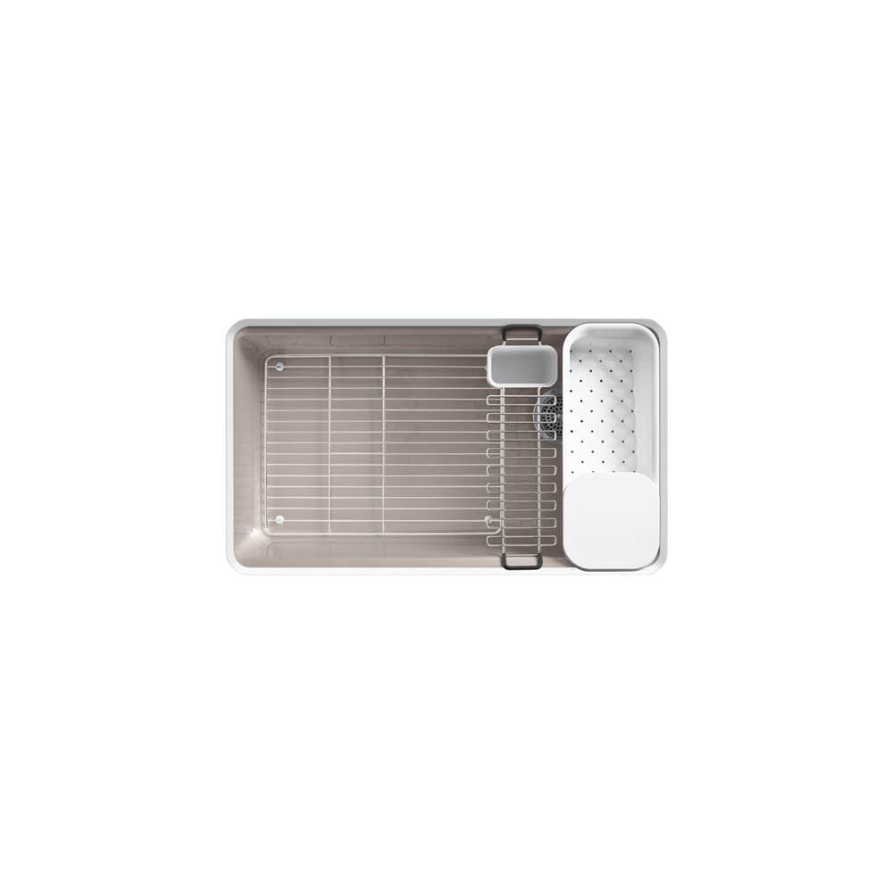 Riverby 33'' undermount single-bowl workstation kitchen sink