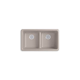 Iron/Tones Smart Divide 33'' top-/undermount double-bowl kitchen sink
