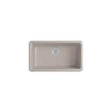 Iron/Tones 33'' top-/undermount single-bowl kitchen sink