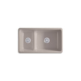 Iron/Tones Smart Divide 33'' top-/undermount double-bowl kitchen sink