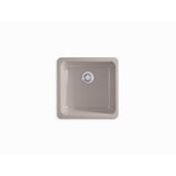 Iron/Tones 21'' top-/undermount single-bowl bar sink