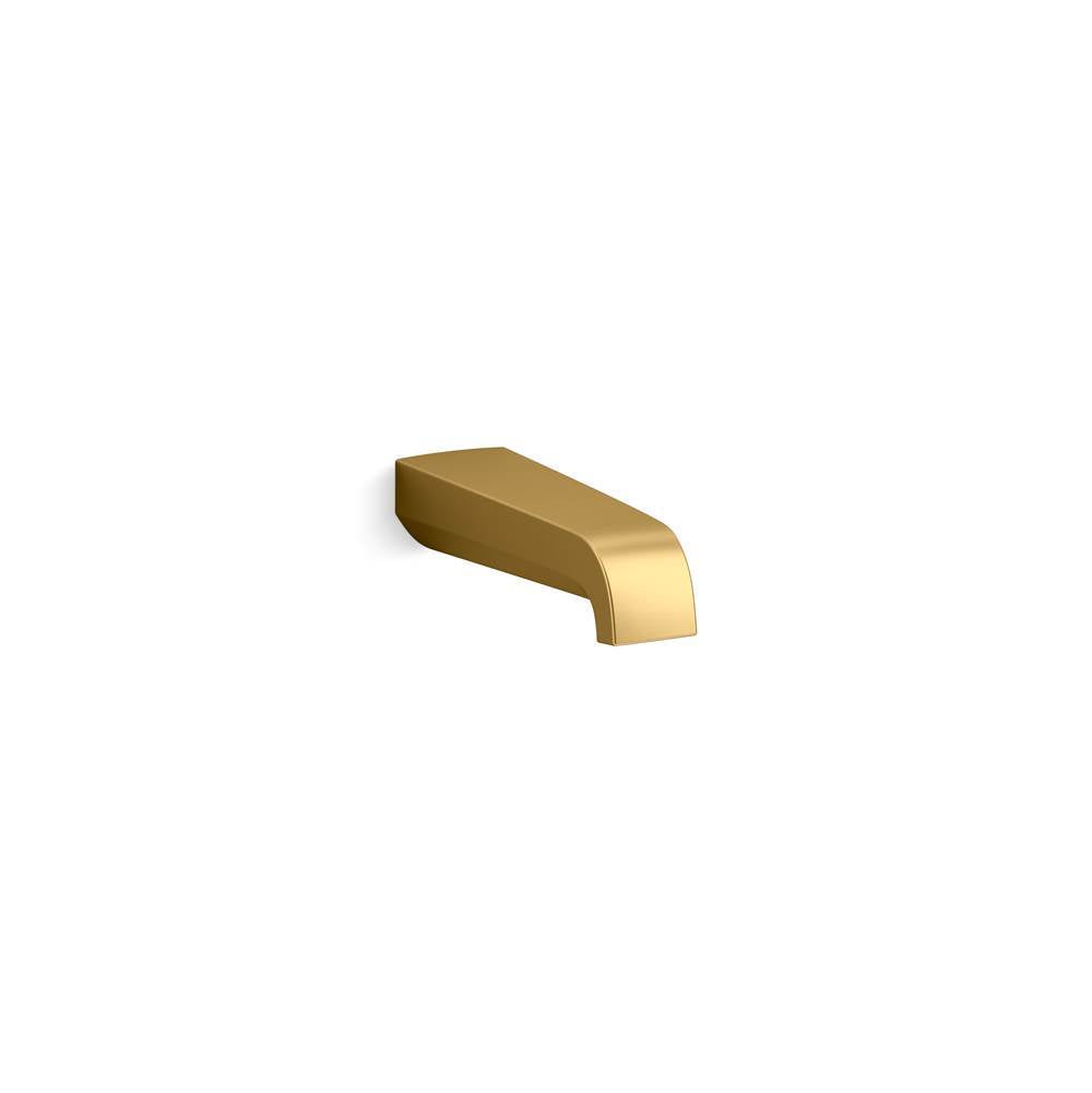 Kohler - Pitch Wall-mount bath spout - Vibrant Brushed Moderne Brass