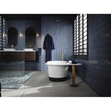 VoluteE 63'' x 28-3/8'' freestanding bath with base