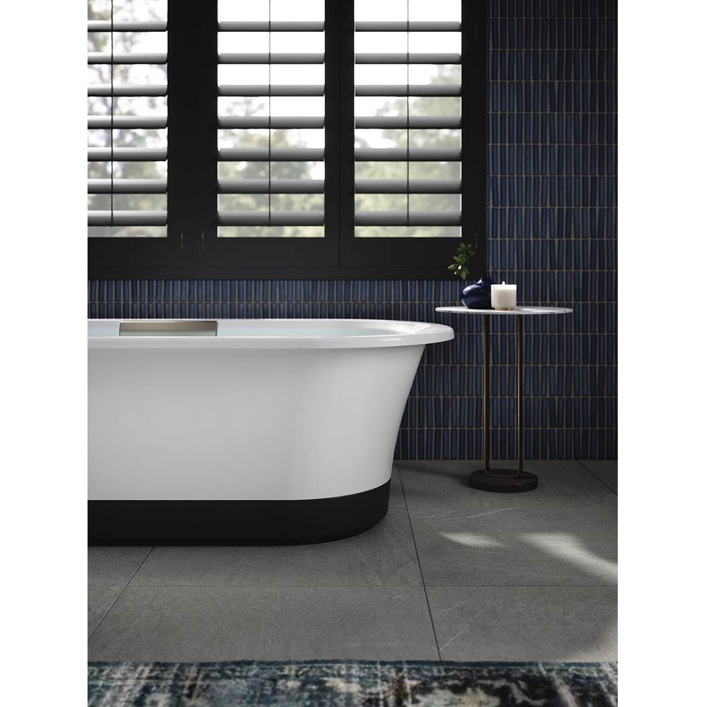 VoluteE 70-7/8'' x 30-3/8'' freestanding bath with base