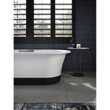 VoluteE 70-7/8'' x 30-3/8'' freestanding bath with base