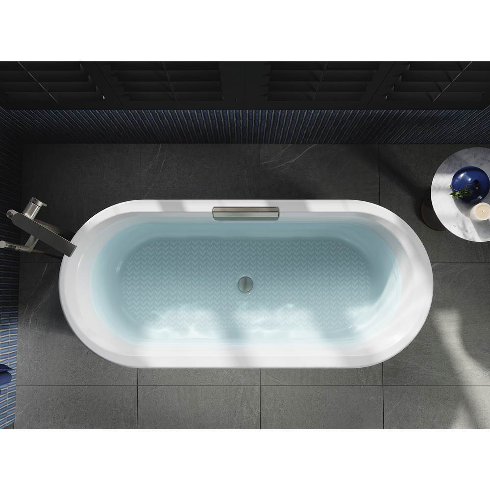 VoluteE 70-7/8'' x 30-3/8'' freestanding bath with shroud