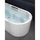 VoluteE 63'' x 28-3/8'' freestanding bath with shroud