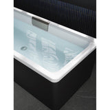VoluteE 63'' x 28-3/8'' freestanding bath with shroud