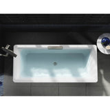 VoluteE 63'' x 28-3/8'' freestanding bath with shroud