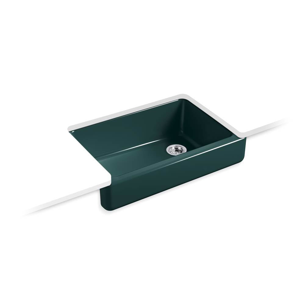 Kohler - Whitehaven 32-1/2'' undermount single-bowl farmhouse kitchen sink - Teal