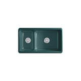 Iron/Tones Smart Divide 33'' top-/undermount double-bowl kitchen sink