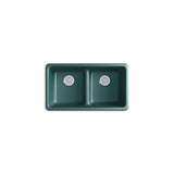 Iron/Tones Smart Divide 33'' top-/undermount double-bowl kitchen sink