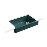 Kohler - Whitehaven 35-1/2'' undermount single-bowl farmhouse kitchen sink - Teal