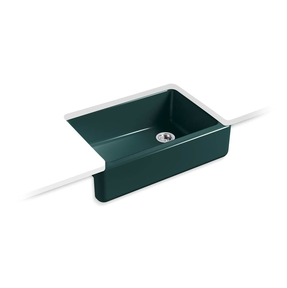 Kohler - Whitehaven 32-3/4'' undermount single-bowl farmhouse kitchen sink - Teal