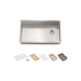 Kohler - Strive 29'' undermount single-bowl workstation kitchen sink - Stainless Steel