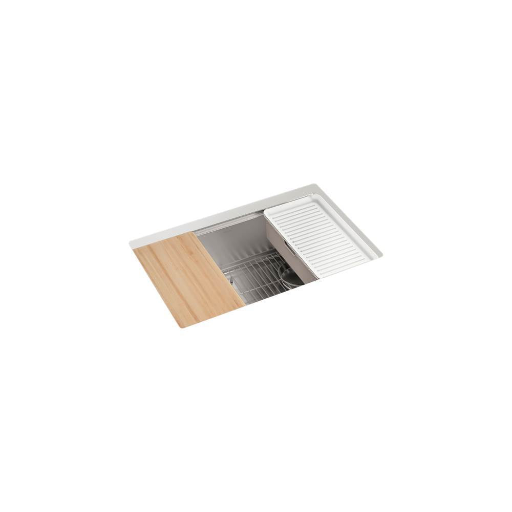 Strive 29'' undermount single-bowl workstation kitchen sink