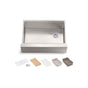Kohler - Strive 29-1/2'' undermount single-bowl farmhouse workstation kitchen sink - Stainless Steel