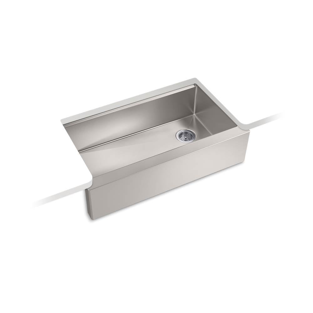 Strive 35-1/2'' undermount single-bowl farmhouse workstation kitchen sink