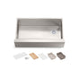Kohler - Strive 35-1/2'' undermount single-bowl farmhouse workstation kitchen sink - Stainless Steel