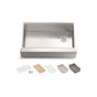 Kohler - Strive 32-1/2'' undermount single-bowl farmhouse workstation kitchen sink - Stainless Steel