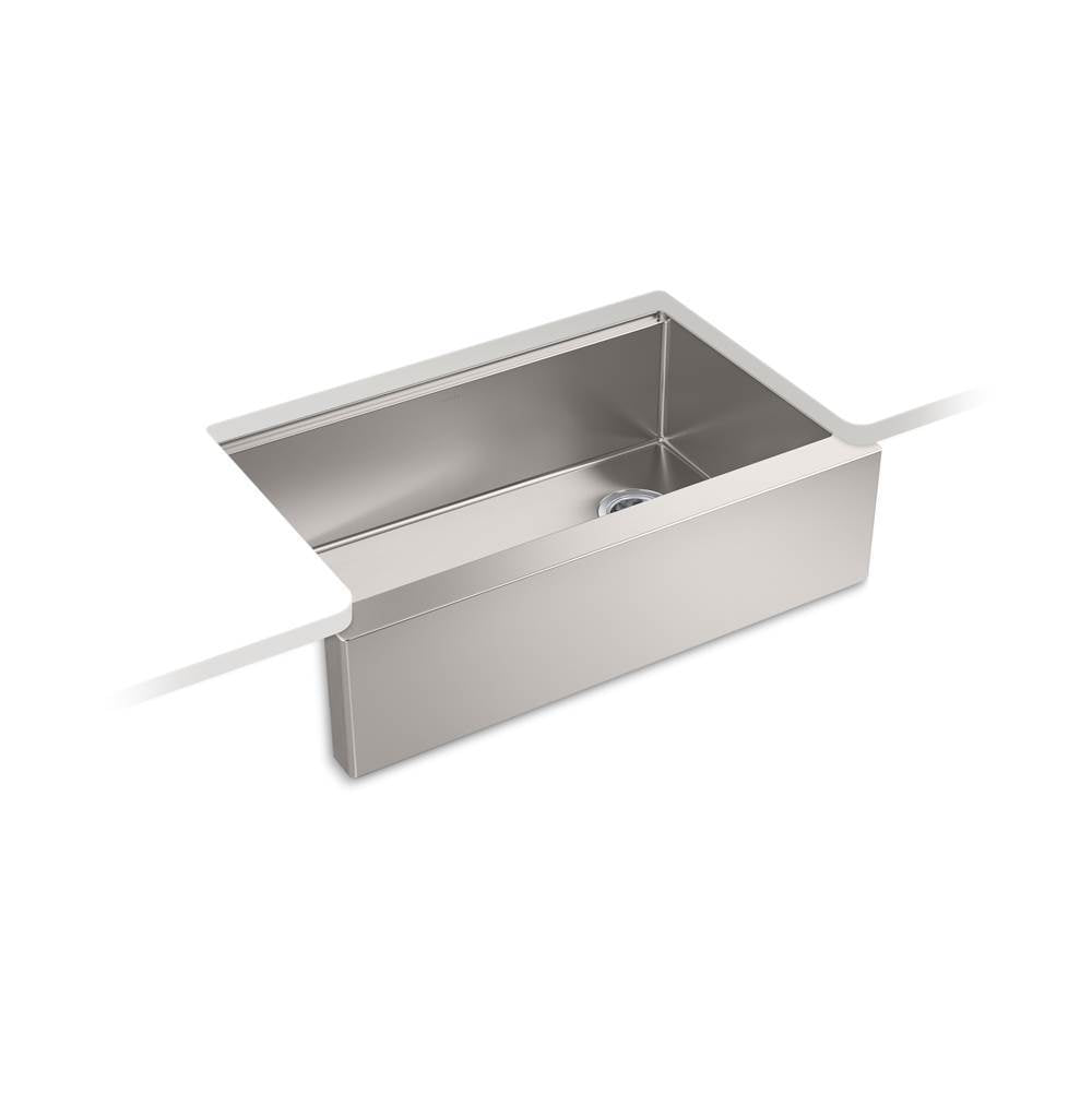 Strive 32-1/2'' undermount single-bowl farmhouse workstation kitchen sink