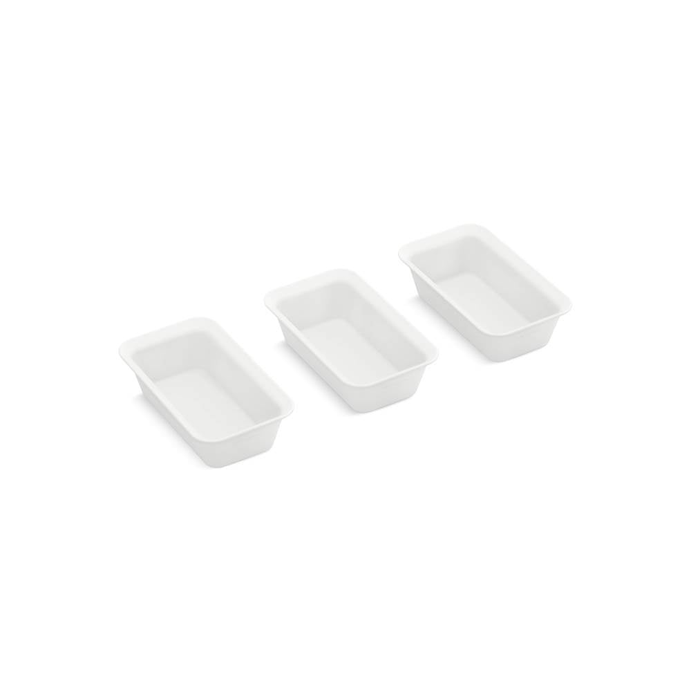 Kohler - Three-piece workstation prep bowl set - Cloude White