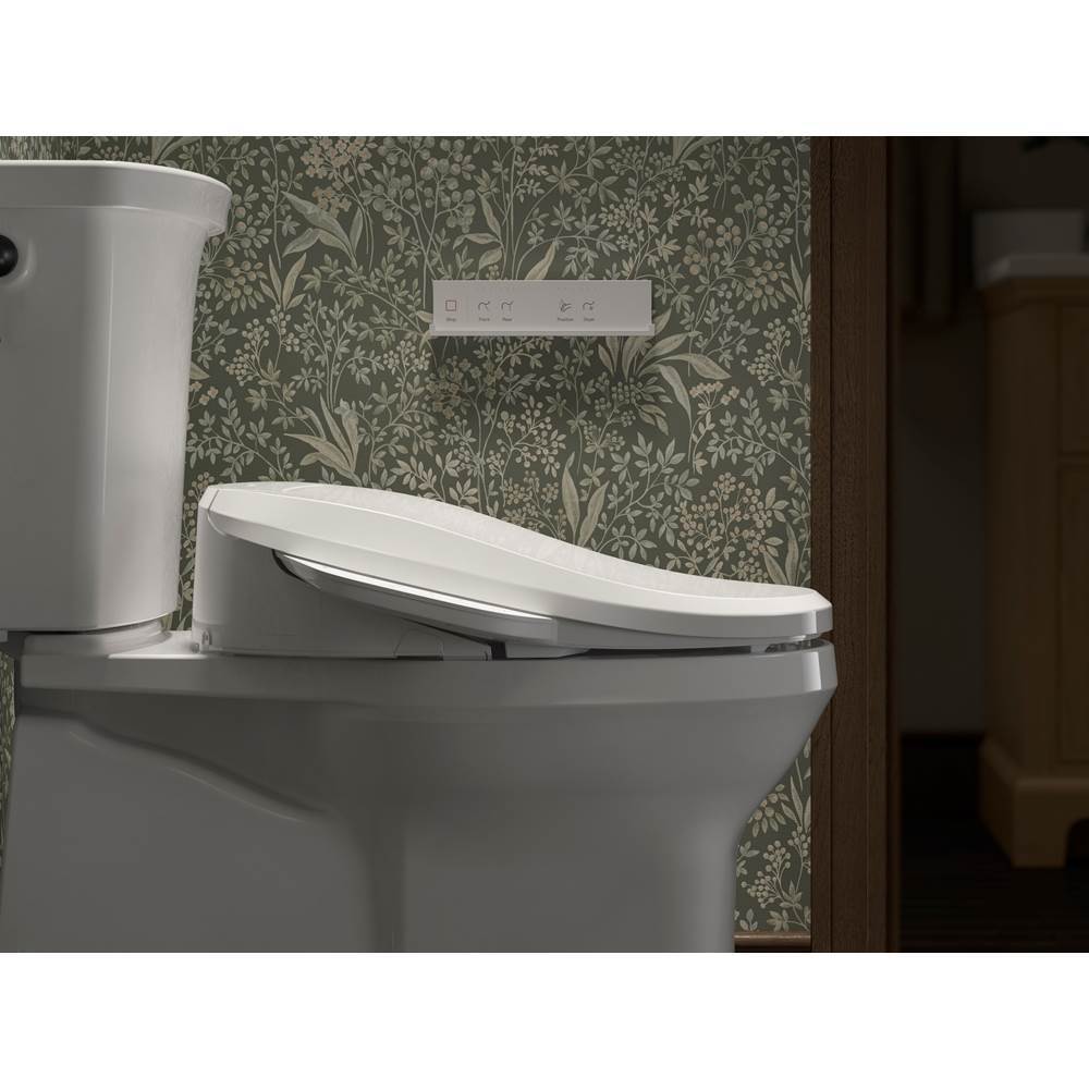 PureWash E725 Elongated bidet toilet seat with remote control