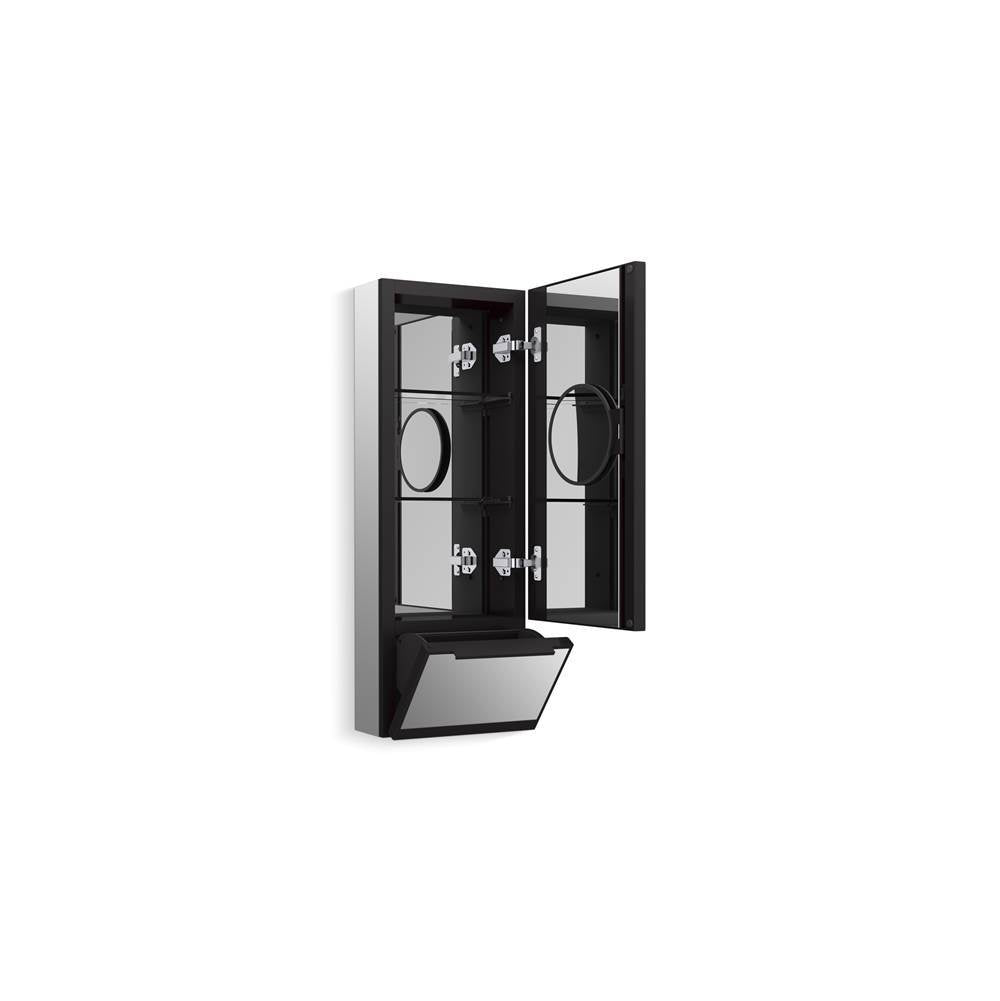 CollageE 12'' x 32'' framed medicine cabinet, right-hinged