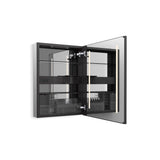 CollageE 24'' x 32'' lighted framed medicine cabinet, right-hinged