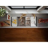 Three-piece workstation prep bowl set