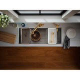 Strive 44'' undermount single-bowl workstation kitchen sink