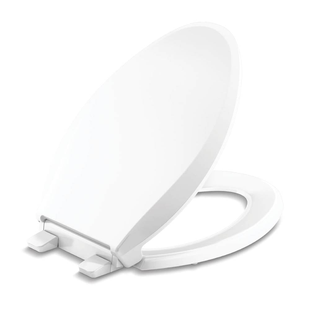 Kohler - Cachet Recycled ReadyLatch Quiet-CloseE elongated toilet seat - White
